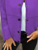 Full Size Button Up Long Sleeve Cardigan Plus Size - Store 42