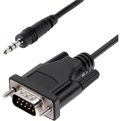 3ft DB9 Male to 3.5mm Male Serial Cable - High Quality RS-232 Control Cable with EMI Shielding