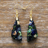 Emperor-Stone Geometric Earrings Navy One Size