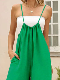 Casual Wide Leg Overalls