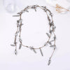Leaf Chain Layered Necklace Copper onesize