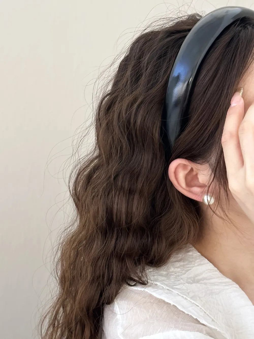 Stylish PU Leather Wide Headband - Comfortable 1.2 Inch Width, Trendy Accessory for Any Outfit