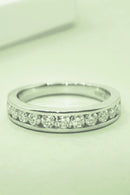 Moissanite 925 Sterling Silver Ring Silver