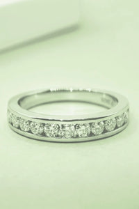 Moissanite 925 Sterling Silver Ring Silver