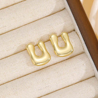 18K Gold-Plated Bubble Letter Stud Earrings - Unique, Dainty & Lightweight for Everyday Wear - Store 42