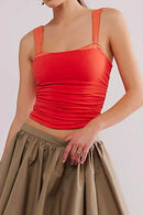 Square Neck Wide Strap Cami
