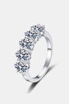 2.5 Carat Moissanite 925 Sterling Silver Ring Silver