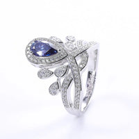 1 Carat Moissanite 925 Sterling Silver Ring