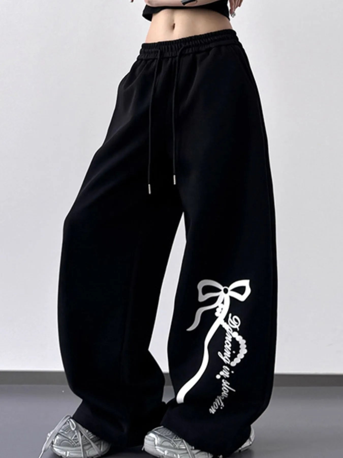 Wide Leg Drawstring Pants