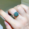5 Carat Moissanite Zircon 925 Sterling Silver Ring Silver