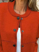 Full Size Button Up Long Sleeve Cardigan Plus Size - Store 42