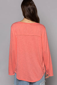 POL Chest Pocket Long Sleeve T-Shirt