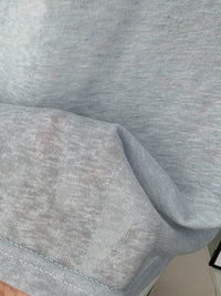Slightly Stretchy Knotted Long Sleeve T-Shirt in Sheer 100% Polyester - Trendy Basic Style - Store 42