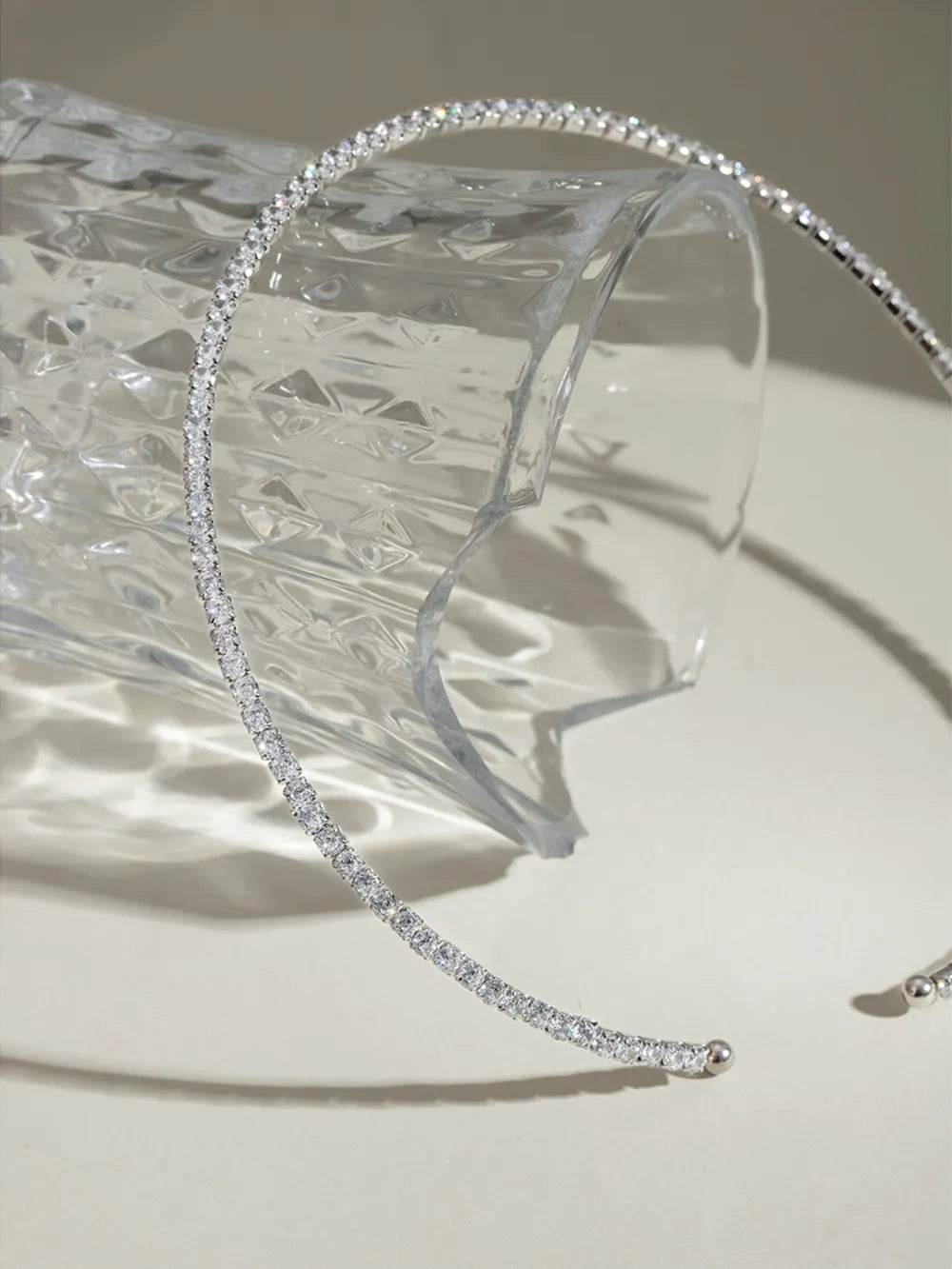 Elegant 18K Gold-Plated Stainless Steel Necklace with Zircon Inlay - Timeless Jewelry Piece - Store 42