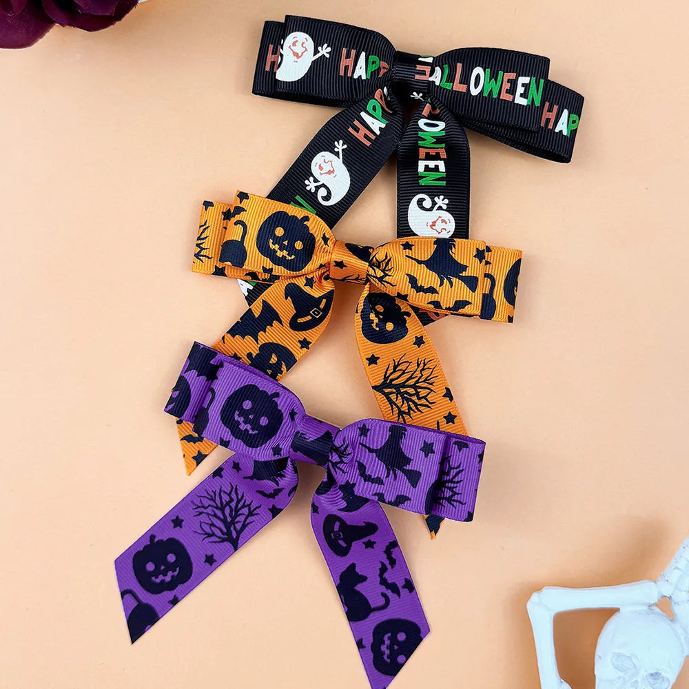 2-Piece Polyester Bow Hair Clips Set - Colorful Clips for Stylish Hair Accessories