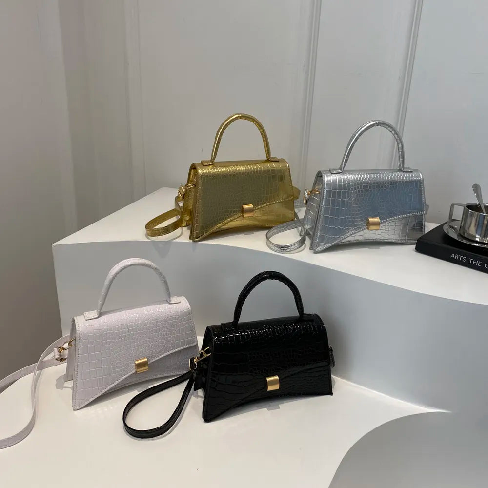 Small Solid Color PU Leather Handbag - Stylish & Compact for Everyday Use