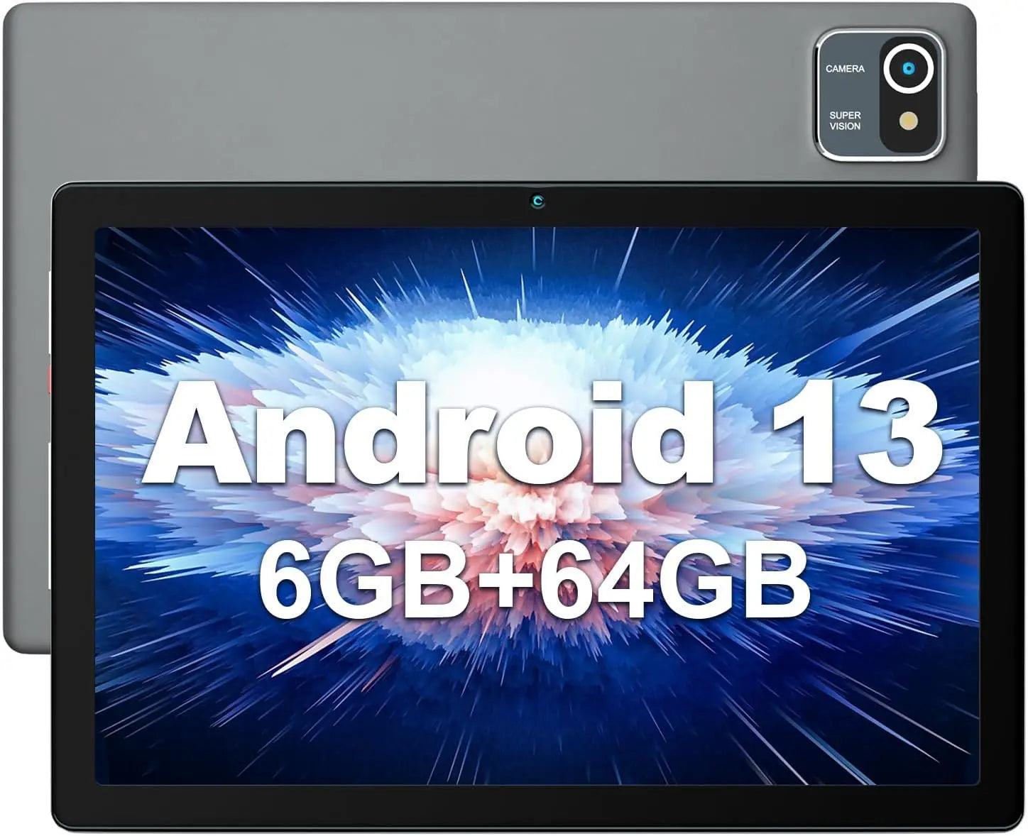 MB1001 Tablet 10.1" 1080P Android 13, 6GB RAM, 64GB Storage, Sleek Design & Long-Lasting Battery