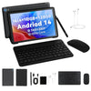 Brand C108 10.1" Octa-Core Tablet - 10GB RAM, 128GB Storage, Android 14, Complete Accessory Bundle BLACK