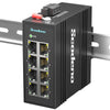 Scodeno 8-Port Industrial Ethernet Switch 10/100 Mbps -40 to 75°C DIN-Rail IP40 Reliability 100M United States