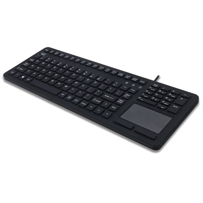 Adesso Waterproof Touchpad Keyboard with 10-Key Numeric Keypad and 12 Hot Keys, USB Connection