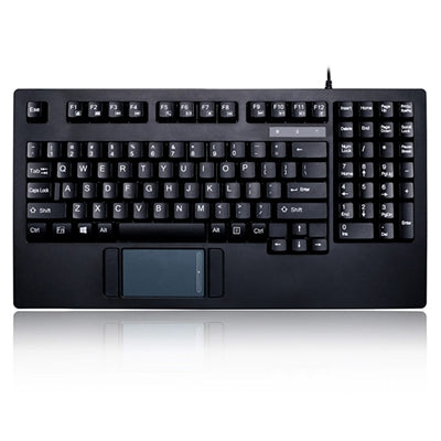 Adesso AKB-425UB 19" Rackmount Touchpad Keyboard with Multimedia Features and Precision Gestures