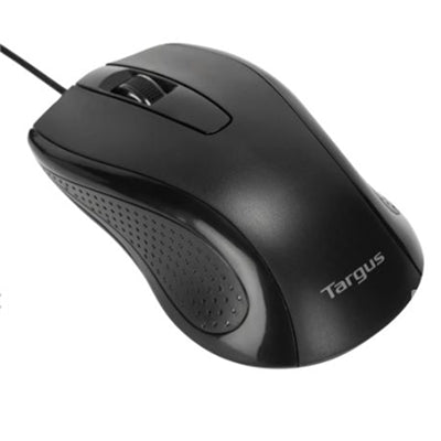 Targus 3-Button USB Full-Size Optical Mouse - Comfortable Design for Efficient Navigation