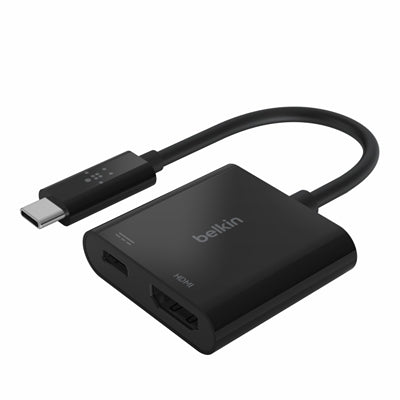 Belkin USB-C to HDMI Adapter with Power Delivery - Connect Laptops & Tablets Easily