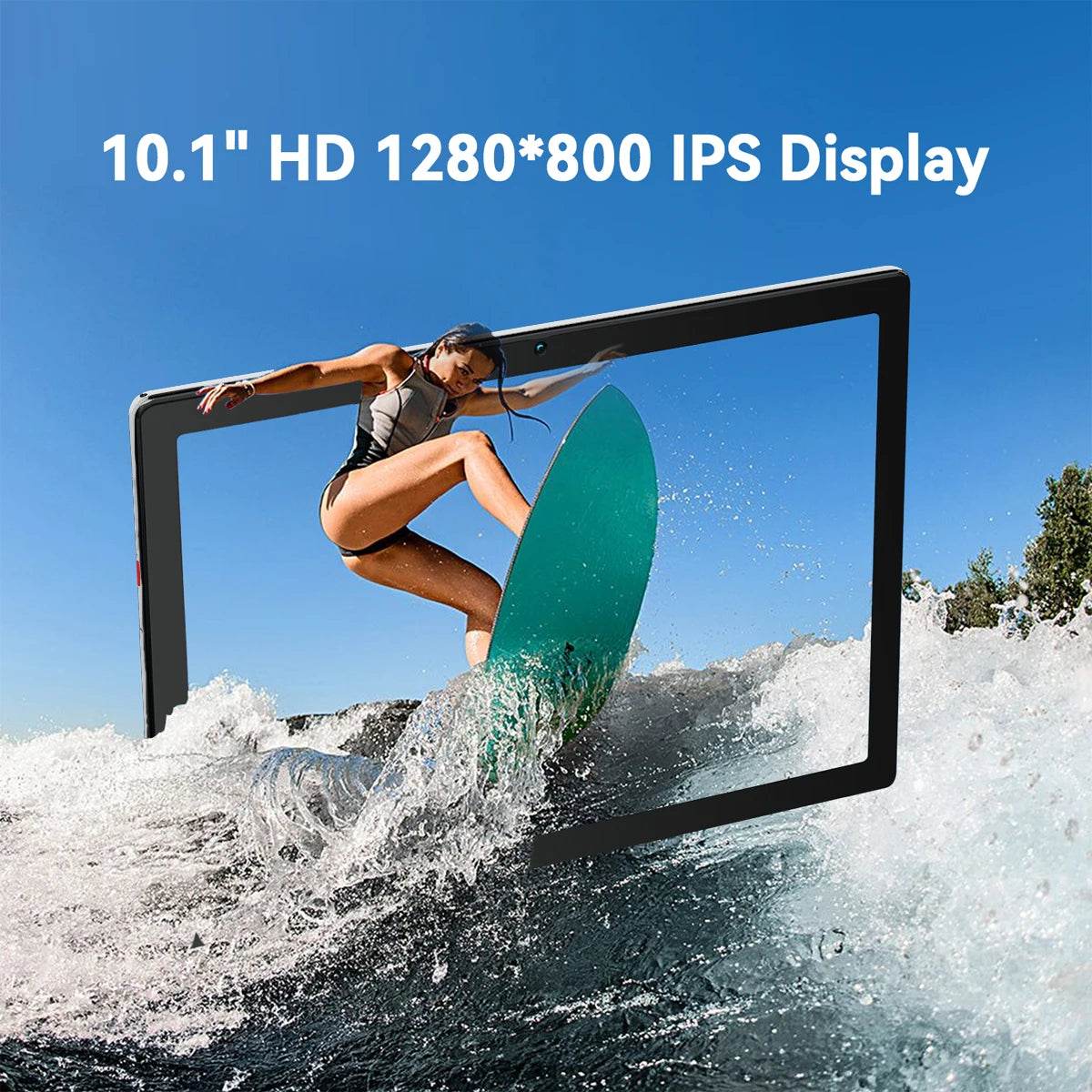 MB1001 10.1" Android 13 Tablet - 6GB RAM, 64GB Storage, HD Touchscreen, All-Day Battery