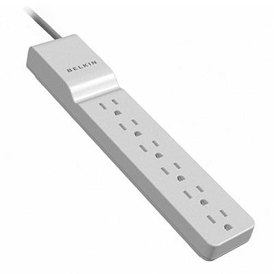 Belkin 6-Outlet Surge Protector with 720J Protection and 4' Heavy-Duty Cord for Safe Device Charging