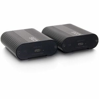 C2G Superbooster USB 3.2 Extender Kit - Reliable Signal Transmission Over Cat6a Cable for Video Conferencing & AV