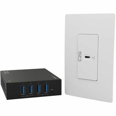C2G Superbooster USB 3.2 Extender Kit For Long-Distance USB Device Connection Over Cat6a Cable