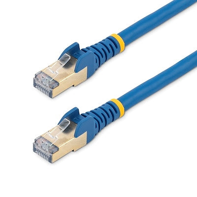 1 Ft Blue Shielded Cat6a Ethernet Patch Cable – High-Speed Networking for Reliable Connections