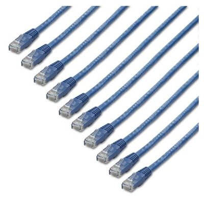 1 Ft. CAT6 Ethernet Cable Pack - 100% Copper, EMI Shielded, Reliable Network Connection