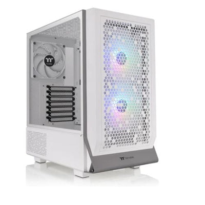 Thermaltake Ceres 300 TG ARGB Snow Mid Tower Case with 3 Pre-Installed Cooling Fans