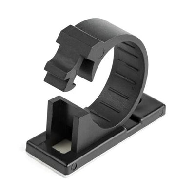 100 Pack Self-Adhesive Cable Management Clips - 0.67" Diameter, Strong 3M Adhesive, Flame Rated