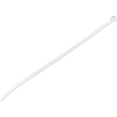 100 Pack Extra Large 10 Inch White Cable Ties - Industrial Strength Zip Wraps for 50 lbs Bundle Diameter