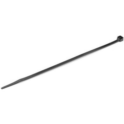 1000 Pack Heavy Duty 8" Black Nylon Cable Ties - Strong Zip Wraps for Electrical Organization