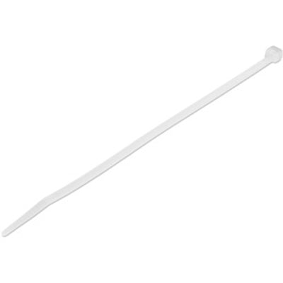 100 Pack Large 8" White Cable Ties - Industrial Strength Nylon Zip Wraps for Cable Organization