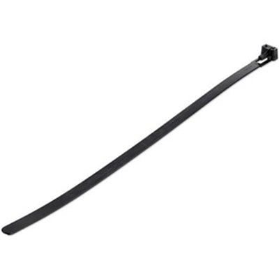 1000 Pack 10" Black Reusable Zip Ties - Heavy Duty Nylon Cable Management, 50 lbs Strength