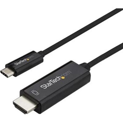 1M USB C to HDMI Cable - 4K at 60Hz High-Speed Connection - USB 3.1 Type C to HDMI - Black