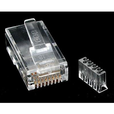50 Pack Startech.com RJ45 Cat 6 Modular Plugs for Solid Wire Networking Connections