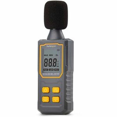 Startech Handheld Sound Level Meter - Digital Noise Meter 30-130dBA, Accurate, IP54 Water Resistant