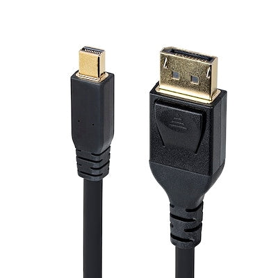 10ft Mini DisplayPort 1.4 to DisplayPort Cable - 8K 60Hz, 4K 120Hz, Gold-Plated Connectors