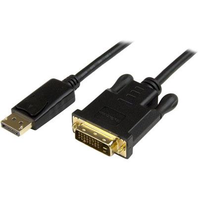 3Ft DisplayPort to DVI Converter Cable – Connect DP Laptops to DVI Monitors, Supports 1920x1200