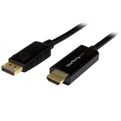 3Ft DisplayPort to HDMI Cable - 4K High-Resolution Adapter for Monitors & TVs