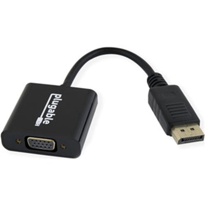 1080p Active DisplayPort to VGA Adapter for Desktops, Laptops & Projectors - Driverless DPMVGAF