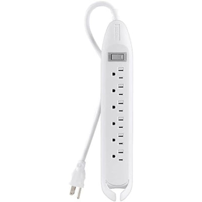 Belkin 6-Outlet Surge Protector Power Strip with Master Switch and 15 Amp Circuit Breaker