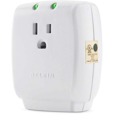 Belkin 1-Socket Wall Mount Surge Protector with NEMA 5-15R Receptacle for Home and Office