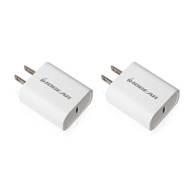 GearPower 20W USB-C Smartphone Charger 2-Pack - Fast Charging for iPhone, Android & USB Devices