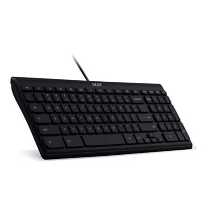 Acer AKB910 Wired Chrome Keyboard - Reliable Performance for Enhanced Typing Experience
